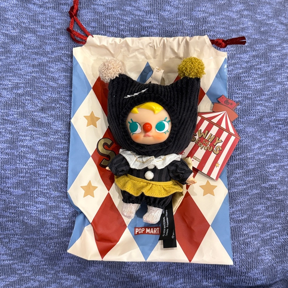WHY SO SERIOUS Series Black Molly Vinyl Plush Pendant